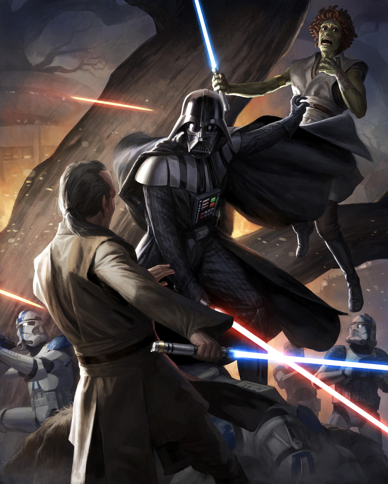 Illustration for article titled Do not underestimate the awesome power of this Star Wars art